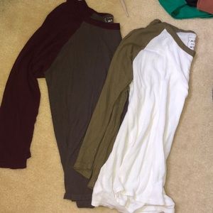 Pacsun Raglan t shirts